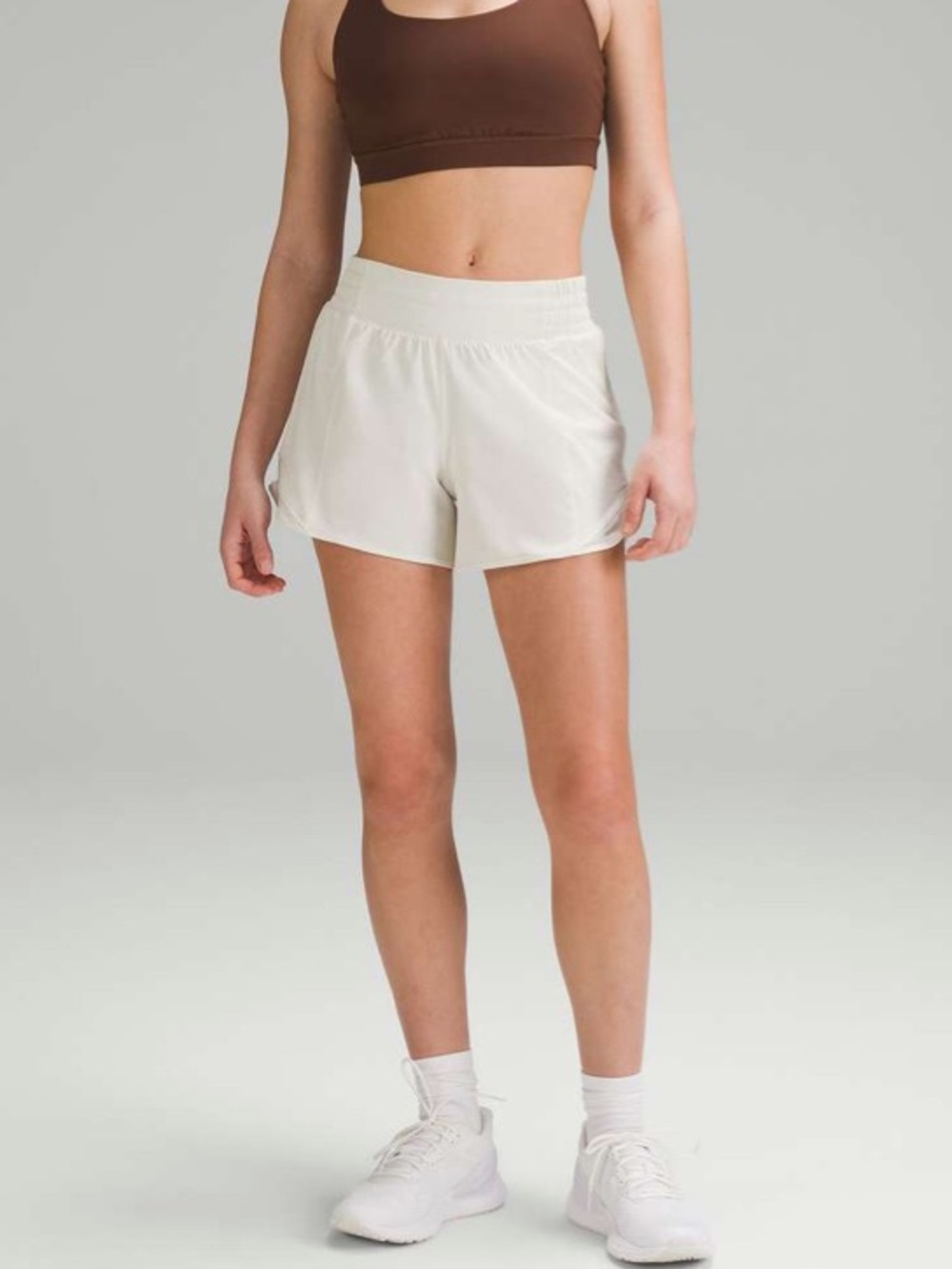 lululemon athletica Hotty Hot High-Rise Lined Shorts - Bone